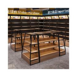 Стойка для хлеба деревянно-металлическая для магазина (арт. 25-19080266)