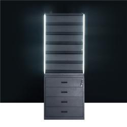 Стеллаж для табачных изделий с витриной для сигар (арт. 25-19080275)