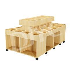 Стеллаж островной для овощей и фруктов мобильный (арт. 25-19080281)