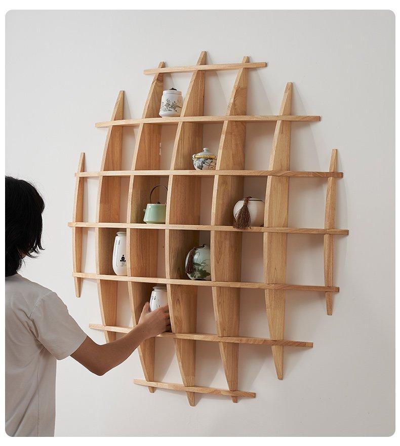 Полка настенная деревянная для декора и хранения (арт. 25-19080301)