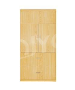 Шкаф для одежды с системой хранения белый деревянный (арт. 25-19080309)