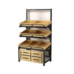 Стеллаж для овощей и фруктов деревянный 3-х уровневый двусторонний (арт. 25-19080326)