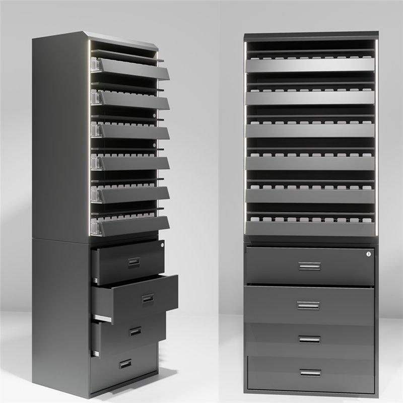 Стойка для табака с витриной и полками для магазина (арт. 25-19080345)