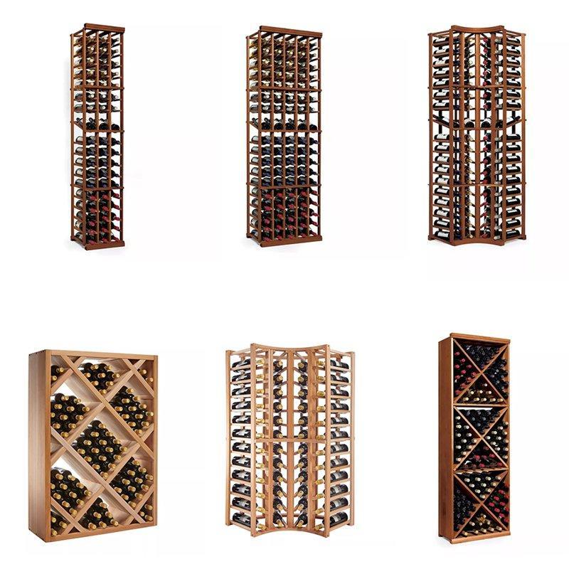 Стеллаж для вина настенный 4 колонки изогнутый угол (арт. 25-19080370)