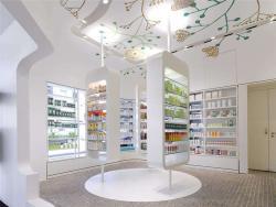 Шкаф витрина для аптеки с полками и дисплеем (арт. 25-19080373)