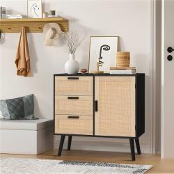 Шкаф для хранения с дверцей и 3 ящиками, регулируемая полка (арт. 25-19080387)