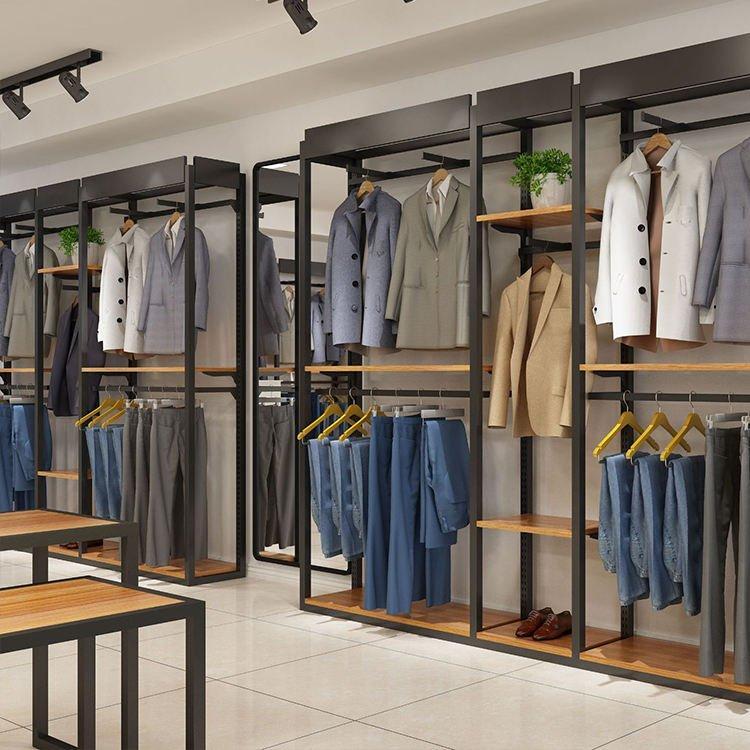 Стойка для одежды мужская универсальная для магазина (арт. 25-19080415)