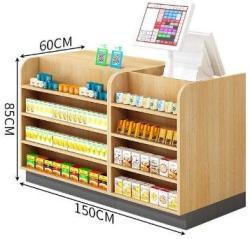 Шкаф-касса для сигарет и алкоголя с витриной для супермаркета (арт. 25-19080418)