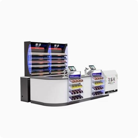 Кассовый прилавок для магазина с сигаретами и алкоголем (арт. 25-19080422)