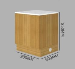 Кассовый прилавок для магазинов и аптек деревянный угловой (арт. 25-19080425)