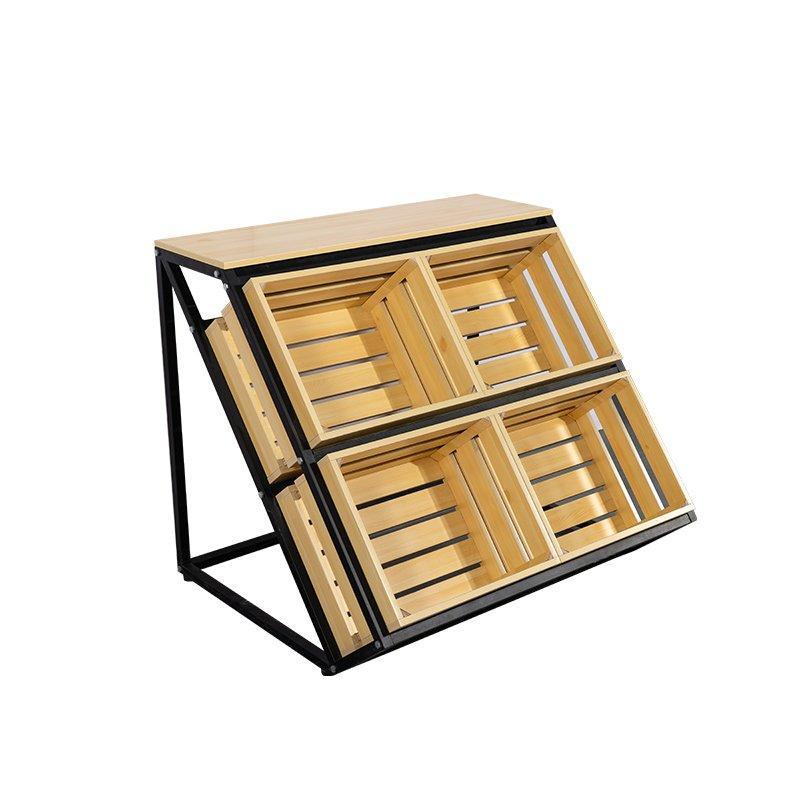 Стеллаж для магазина из дерева для овощей и фруктов (арт. 25-19080438)