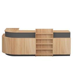 Кассовый стол из дерева с новым дизайном для магазина (арт. 25-19080450)