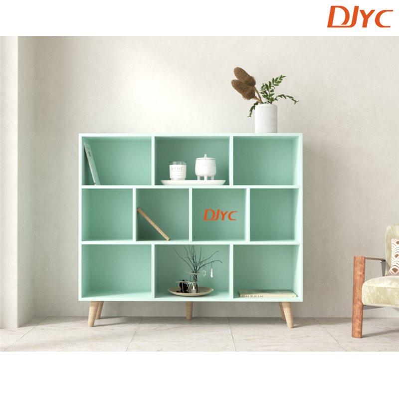 Книжный стеллаж 3 уровня 7 кубов МДФ для офиса и библиотеки (арт. 25-19080457)