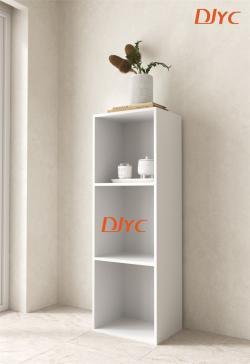 Книжный стеллаж 3 уровня 7 кубов МДФ для офиса и библиотеки (арт. 25-19080457)