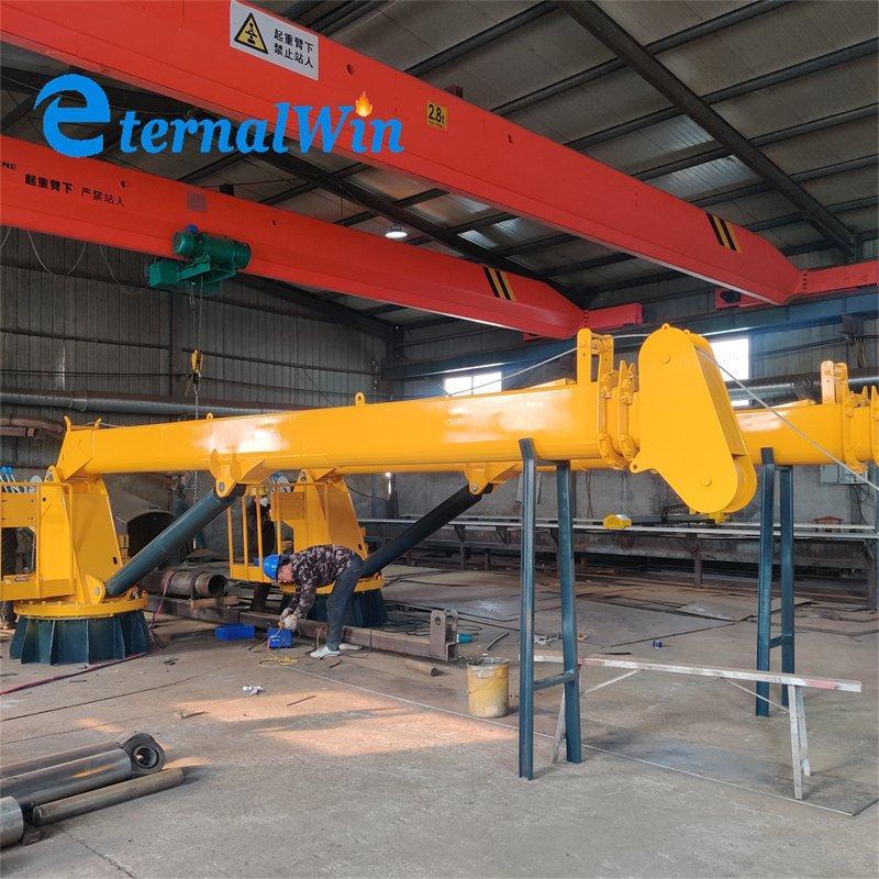 Кран палубный гидравлический телескопический 10т для лодки (арт. 25-19081003)