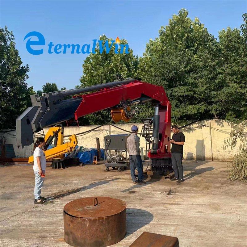 Кран палубный морской гидравлический 6 тонн с шарнирной стрелой (арт. 25-19081180)