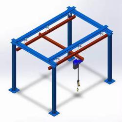 Кран монорельсовый подвесной легкий настраиваемый (арт. 25-19081226)