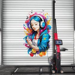 Вертикальный 3D принтер для стен CYMK W 5 цветов (арт. 25-19082020)