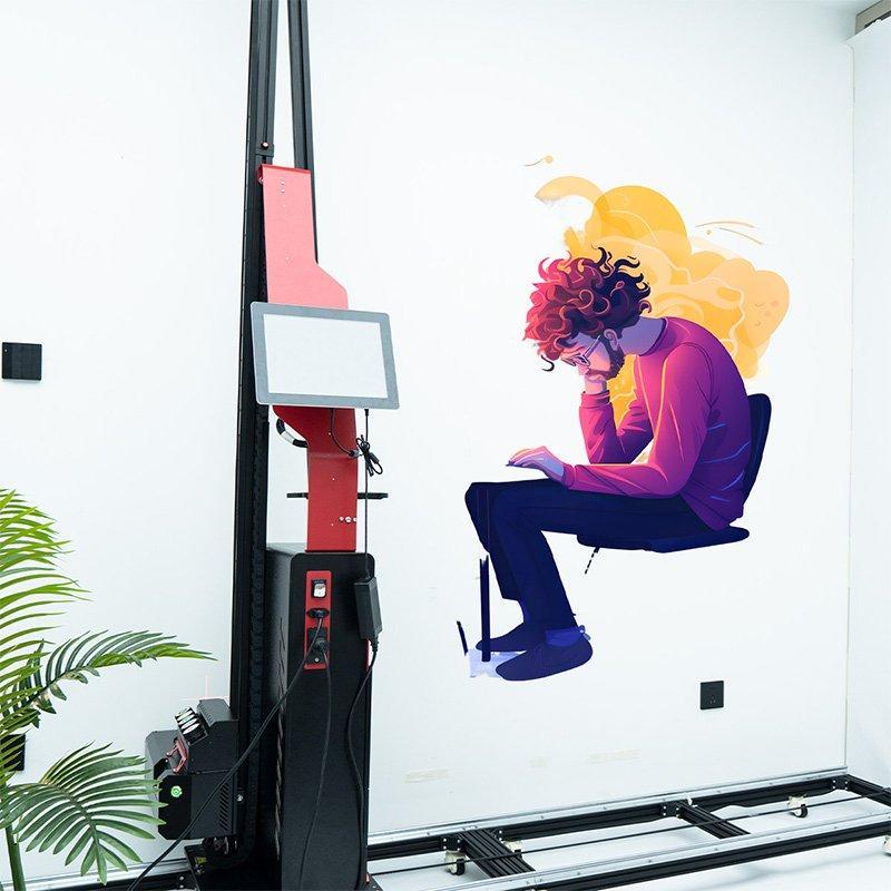 Автоматический 3D УФ Принтер для Стен Вертикальный с УФ Чернилами (арт. 25-19082158)