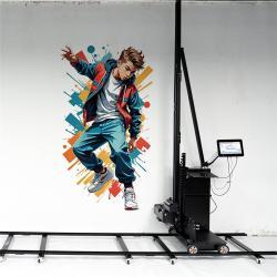 Принтер для стен с колесами и двойной головкой 3D 2 в 1 (арт. 25-19082328)