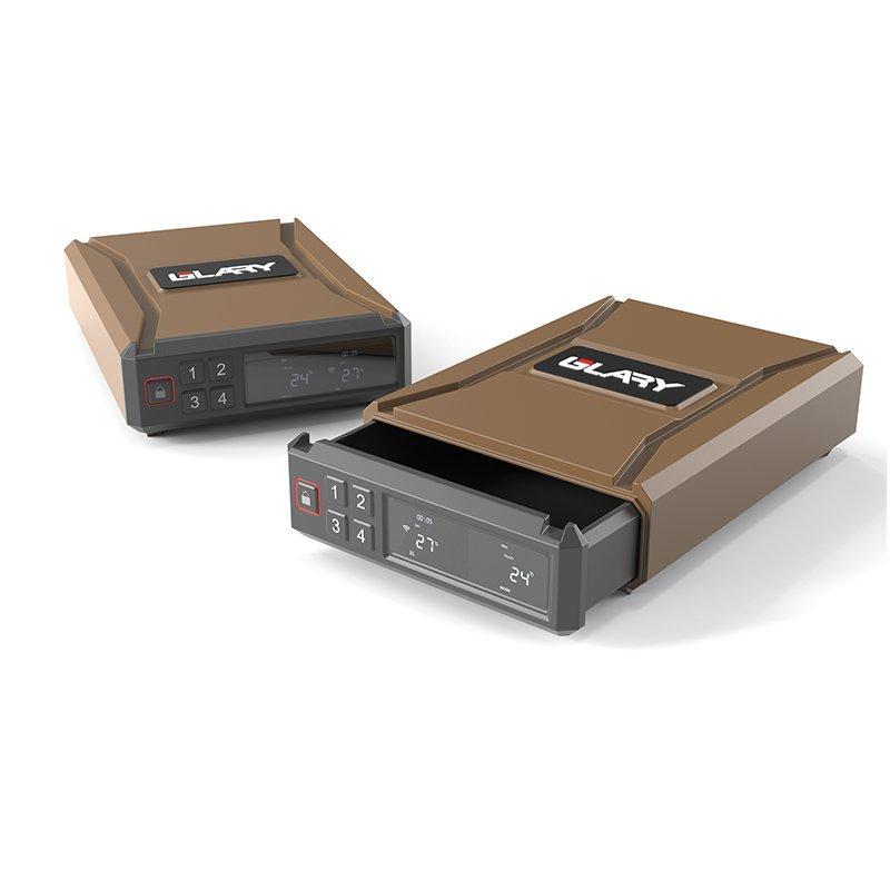 Сейф для пистолета с биометрическим замком для дома и авто (арт. 25-19082614)