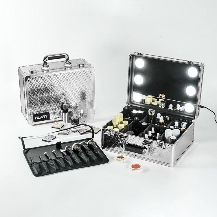 Кейс для макияжа с LED зеркалом и разделителями (арт. 25-19082728)