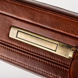 Портфель мужской кожаный черный винтажный для бизнеса (арт. 25-19082839)