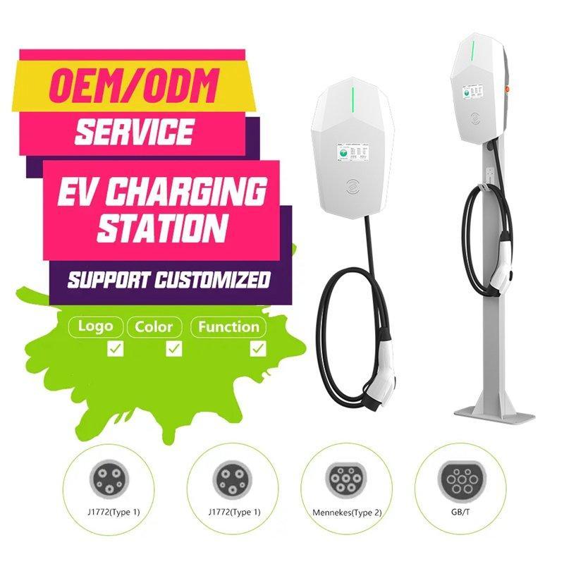 Зарядное устройство EV с RFID и WiFi, регулируемый ток, Type 1 J1772 (арт. 25-19083003)