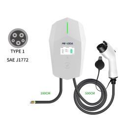 Зарядное устройство EV с RFID и WiFi, регулируемый ток, Type 1 J1772 (арт. 25-19083003)