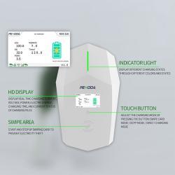 Зарядное устройство для электромобилей 7" экран RFID Wifi 32A (арт. 25-19083004)