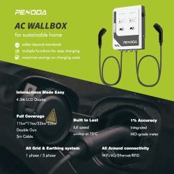 Зарядная станция для электромобилей 7-22кВт с OCPP и солнечным питанием (арт. 25-19083062)