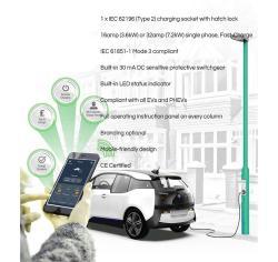 Умный уличный фонарь с зарядкой для авто и WiFi камерой (арт. 25-19083066)