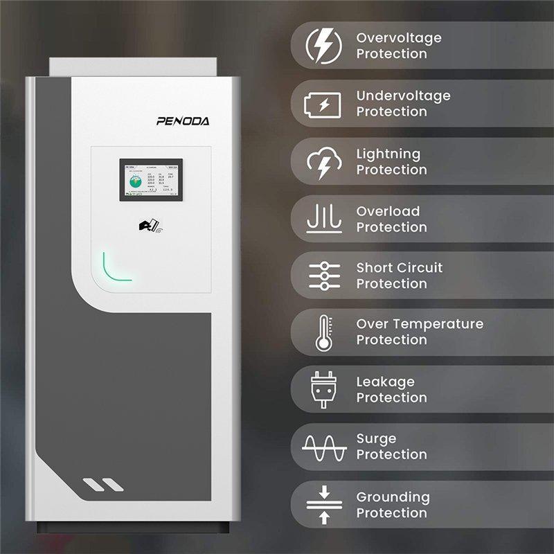 Коммерческая зарядная станция для электромобилей 2 пистолета 30-60 кВт (арт. 25-19083140)