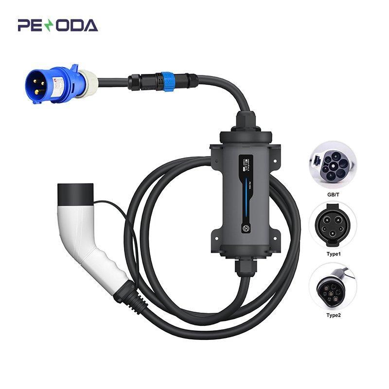 Зарядная станция для электромобилей 7кВт Type 2 32A портативная (арт. 25-19083302)