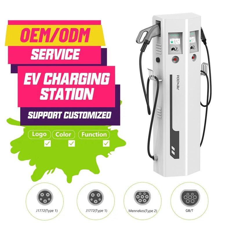 Гибридное зарядное устройство EV 30KW DC 22KW AC CCS2 IP55 экран 7" (арт. 25-19083326)