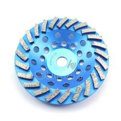 Алмазный шлифовальный круг 7" 24 сегмента 30#-150# для бетона (арт. 25-19083484)
