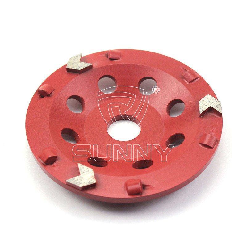 Алмазный шлифовальный диск 5" 3 сегмента стрелка (арт. 25-19083600)