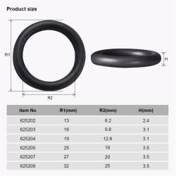 Уплотнительное кольцо NBR 3.53MM 90A черное для авто (арт. 25-19084378)