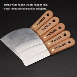 Шпатель деревянная ручка высокоуглеродистая сталь для пола и стен (арт. 25-19084455)