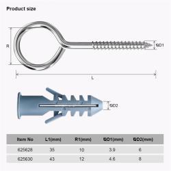 Анкерный дюбель нейлоновый JingHong нестандартный (арт. 25-19084468)