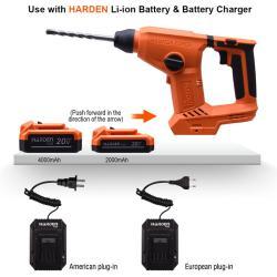 Аккумуляторный перфоратор 20В ударный дрель (арт. 25-19084653)