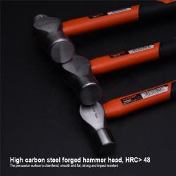 Молоток шаровый стальной 110г-910г с фиберглассовой ручкой (арт. 25-19084702)