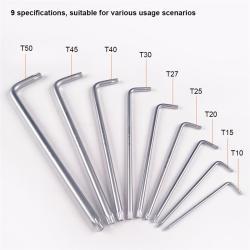 Набор ключей Torx 9шт удлиненные для надежного использования (арт. 25-19084742)