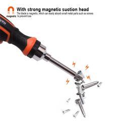 Отвертка с трещоткой и набор бит 47 предметов для авто (арт. 25-19084770)