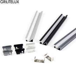 Профиль LED алюминиевый встраиваемый 45° скрытый (арт. 25-19084801)