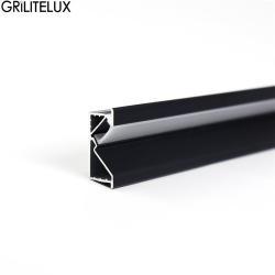 Профиль для светодиодной ленты 45° для мебели и шкафов (арт. 25-19084824)