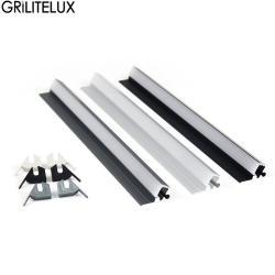 Светодиодная лента для шкафа 45° алюминиевый профиль (арт. 25-19084830)