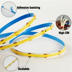 Светодиодная лента COB 320LED/м 12V/24V 8мм 2700K (арт. 25-19084894)