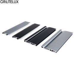 Плинтус алюминиевый черный для кухни (арт. 25-19084903)