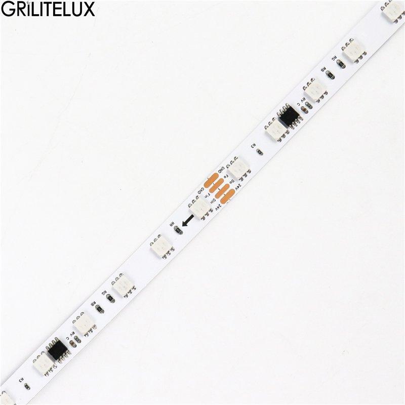 Светодиодная лента RGBIC WS2811 5050 60 LED/м 10мм DC12/24V (арт. 25-19084960)